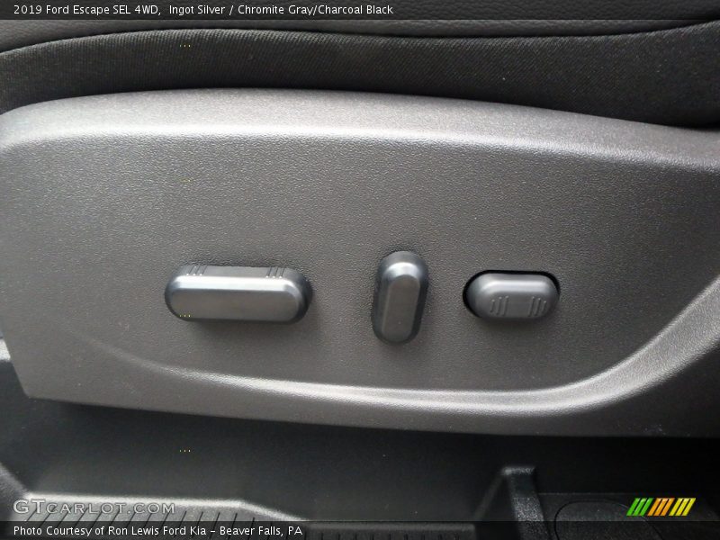 Ingot Silver / Chromite Gray/Charcoal Black 2019 Ford Escape SEL 4WD