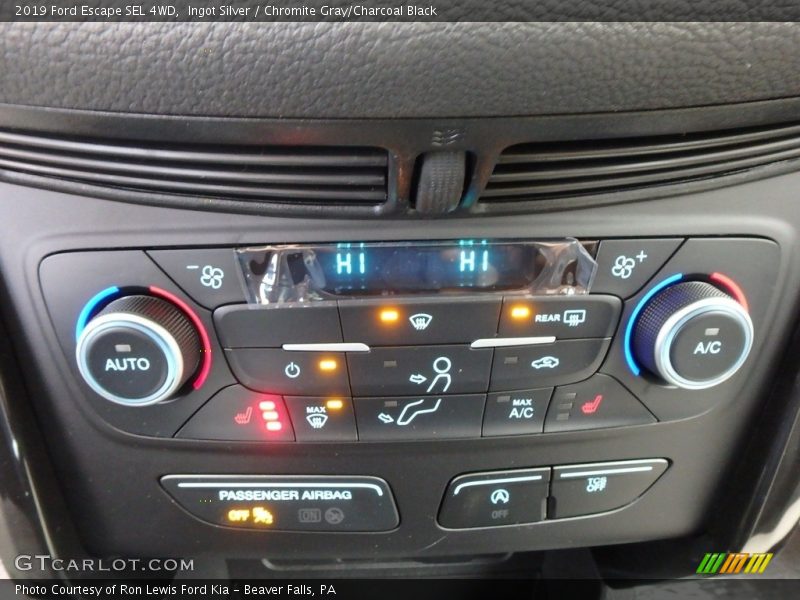 Ingot Silver / Chromite Gray/Charcoal Black 2019 Ford Escape SEL 4WD