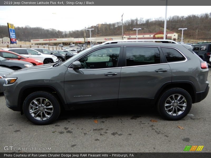 Sting-Gray / Black 2019 Jeep Cherokee Latitude Plus 4x4