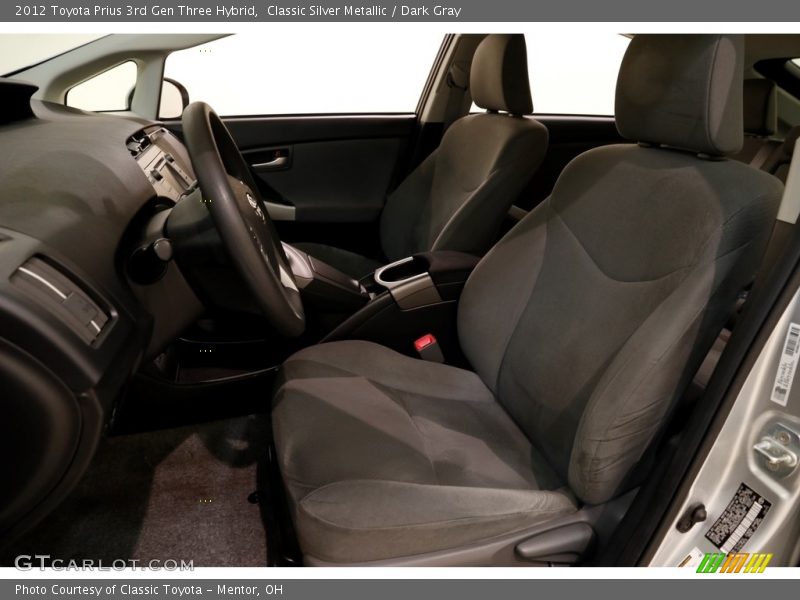 Classic Silver Metallic / Dark Gray 2012 Toyota Prius 3rd Gen Three Hybrid