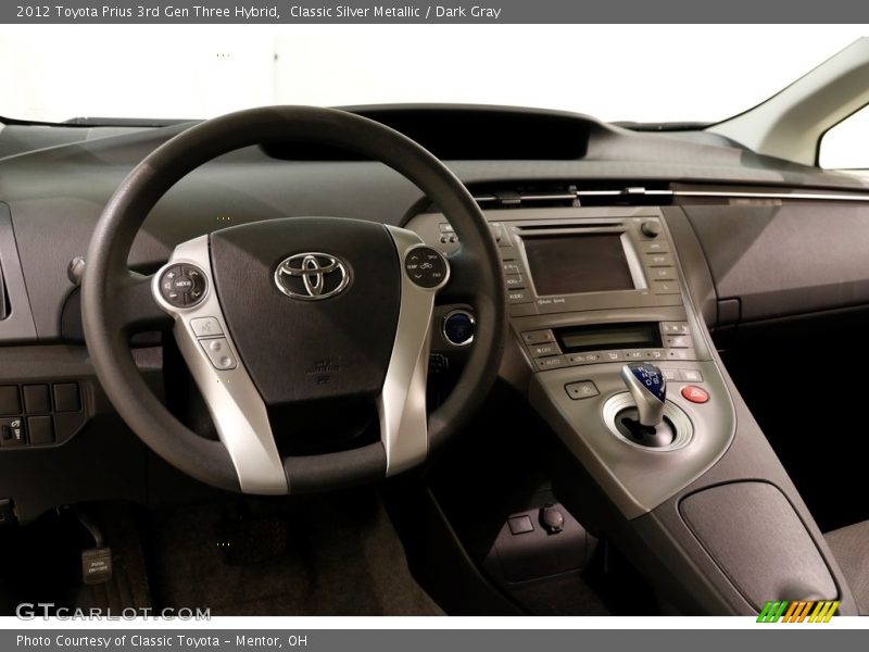Classic Silver Metallic / Dark Gray 2012 Toyota Prius 3rd Gen Three Hybrid