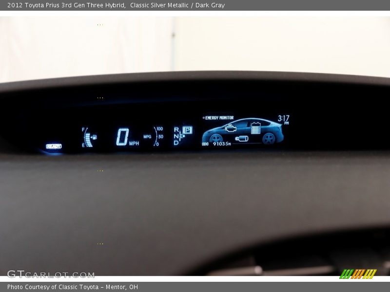 Classic Silver Metallic / Dark Gray 2012 Toyota Prius 3rd Gen Three Hybrid