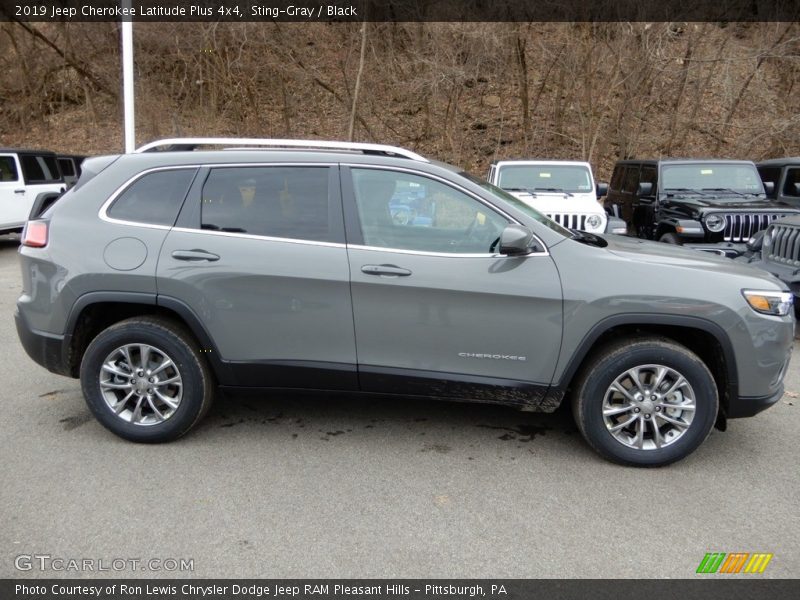 Sting-Gray / Black 2019 Jeep Cherokee Latitude Plus 4x4