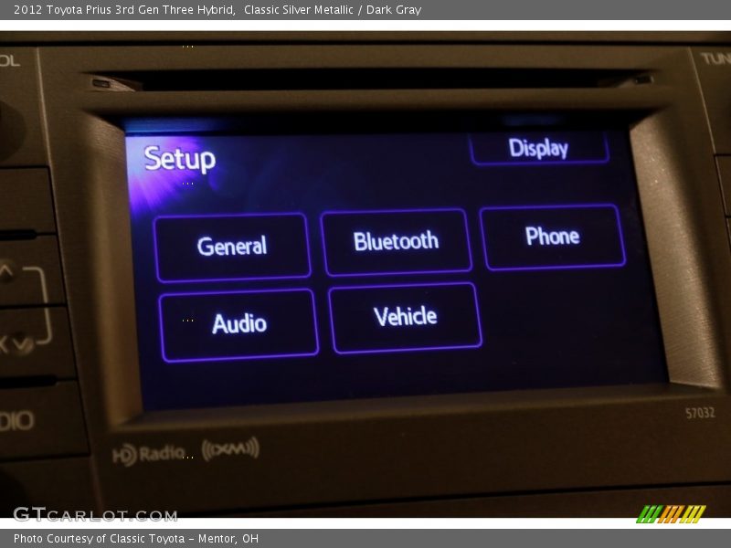 Classic Silver Metallic / Dark Gray 2012 Toyota Prius 3rd Gen Three Hybrid