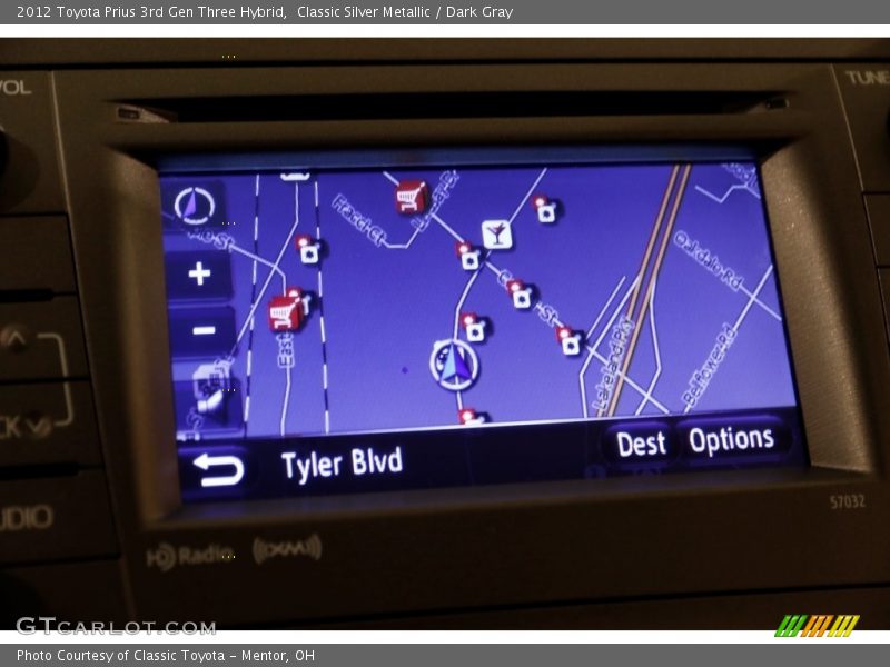 Classic Silver Metallic / Dark Gray 2012 Toyota Prius 3rd Gen Three Hybrid