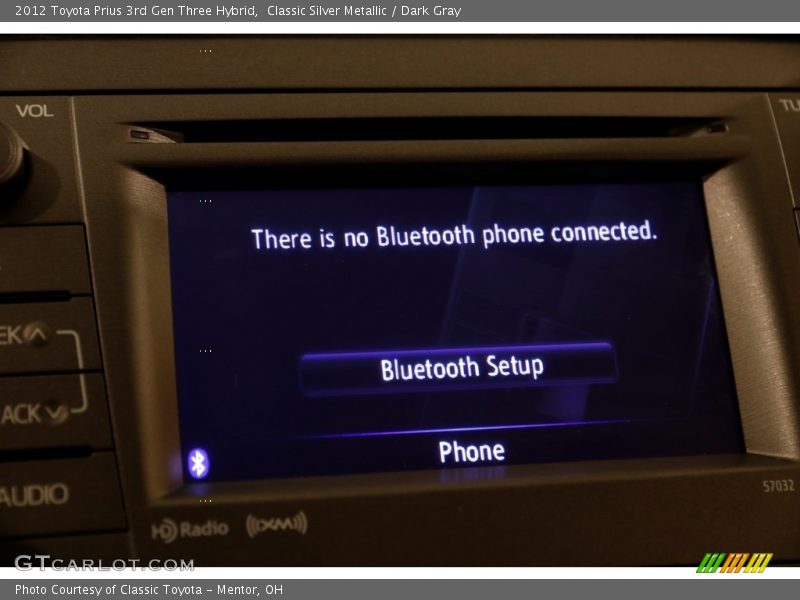 Classic Silver Metallic / Dark Gray 2012 Toyota Prius 3rd Gen Three Hybrid