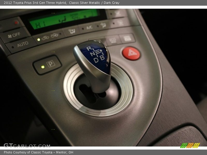 Classic Silver Metallic / Dark Gray 2012 Toyota Prius 3rd Gen Three Hybrid