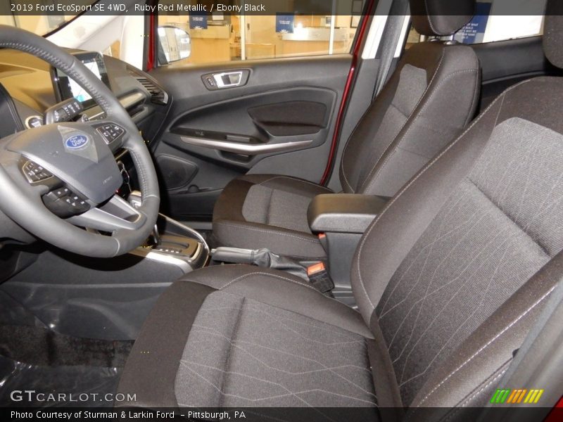 Front Seat of 2019 EcoSport SE 4WD