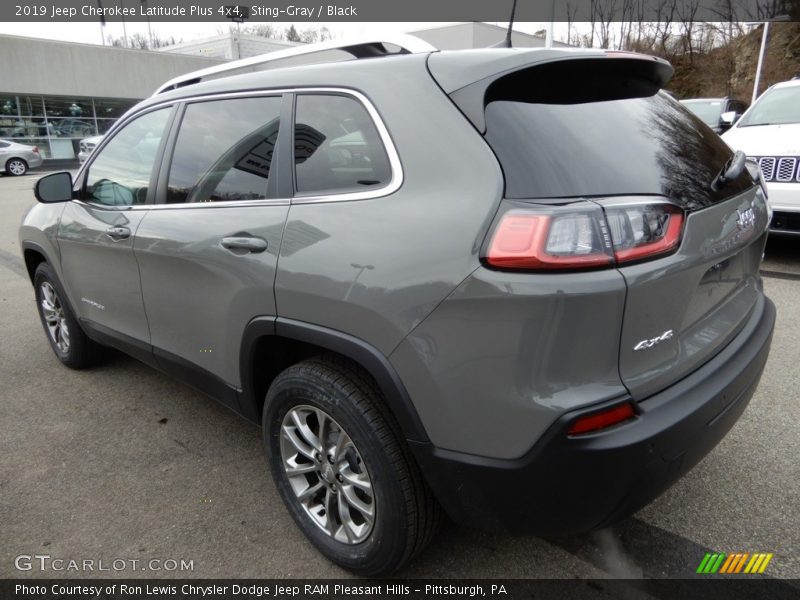 Sting-Gray / Black 2019 Jeep Cherokee Latitude Plus 4x4