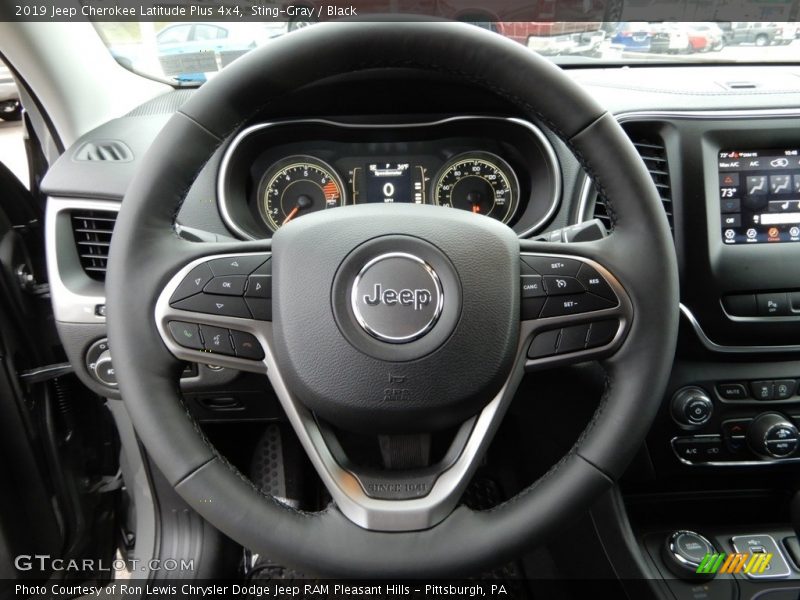 Sting-Gray / Black 2019 Jeep Cherokee Latitude Plus 4x4