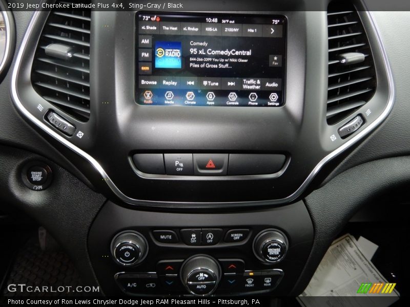 Sting-Gray / Black 2019 Jeep Cherokee Latitude Plus 4x4