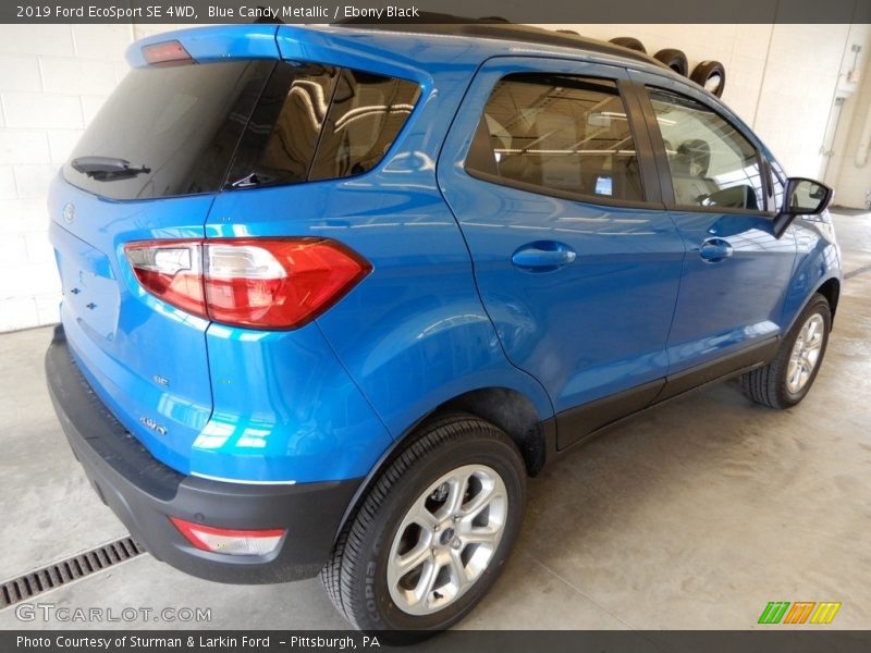 Blue Candy Metallic / Ebony Black 2019 Ford EcoSport SE 4WD