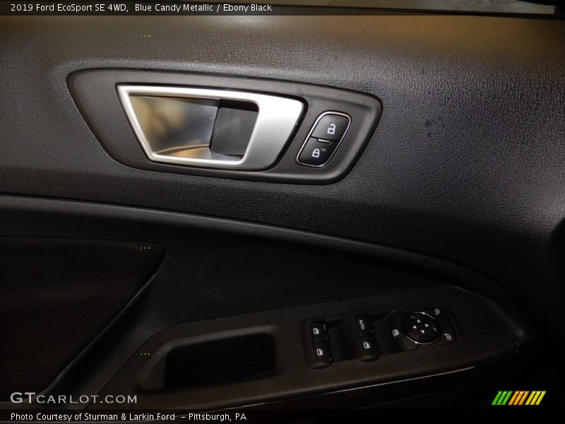 Blue Candy Metallic / Ebony Black 2019 Ford EcoSport SE 4WD