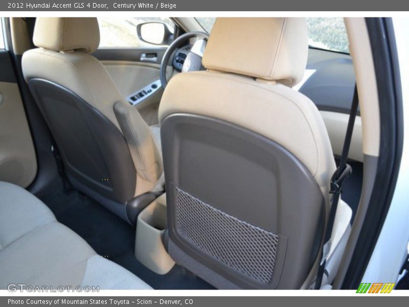 Century White / Beige 2012 Hyundai Accent GLS 4 Door