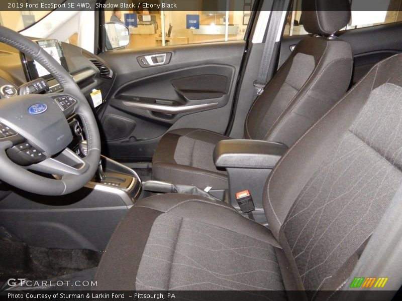  2019 EcoSport SE 4WD Ebony Black Interior