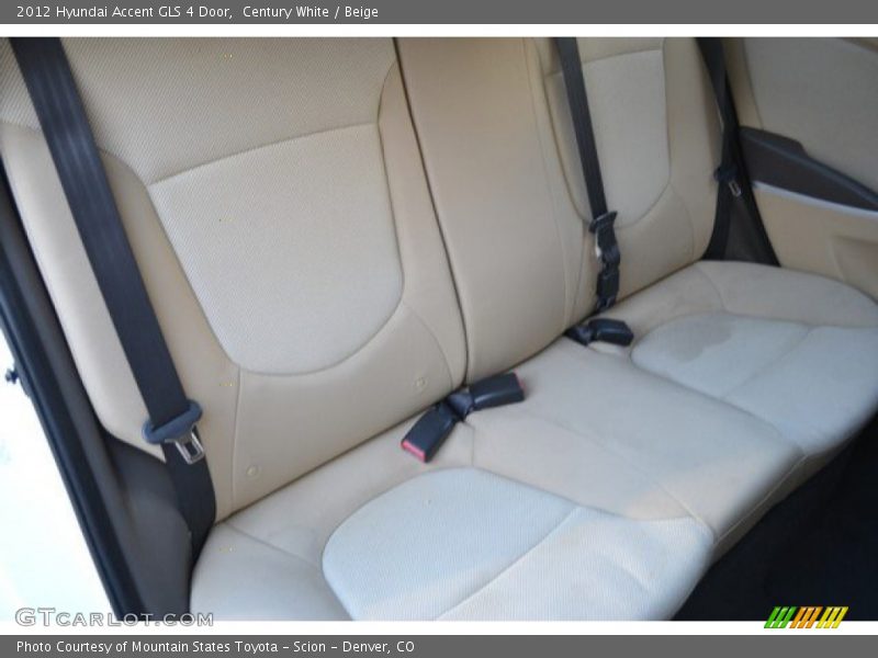 Century White / Beige 2012 Hyundai Accent GLS 4 Door