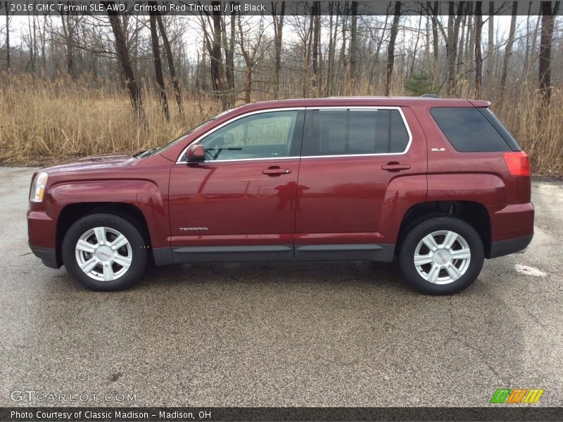 Crimson Red Tintcoat / Jet Black 2016 GMC Terrain SLE AWD