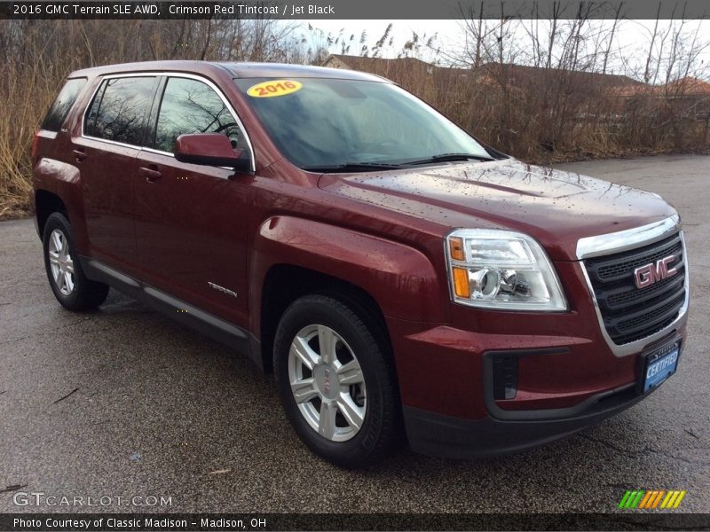 Crimson Red Tintcoat / Jet Black 2016 GMC Terrain SLE AWD