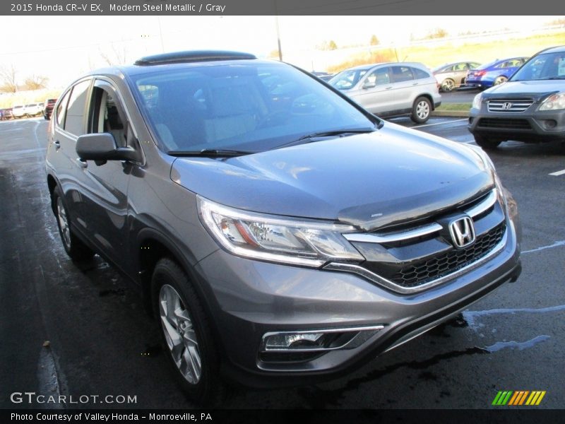 Modern Steel Metallic / Gray 2015 Honda CR-V EX