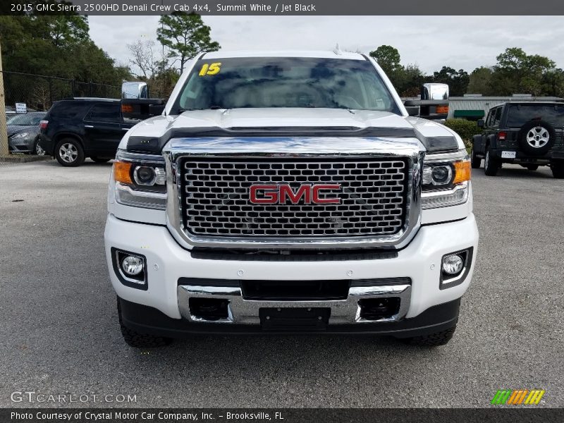 Summit White / Jet Black 2015 GMC Sierra 2500HD Denali Crew Cab 4x4