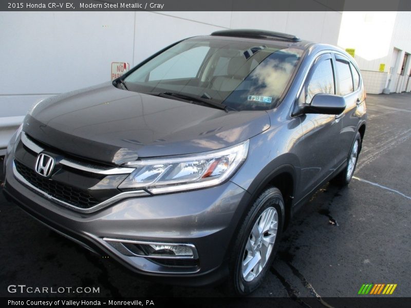 Modern Steel Metallic / Gray 2015 Honda CR-V EX