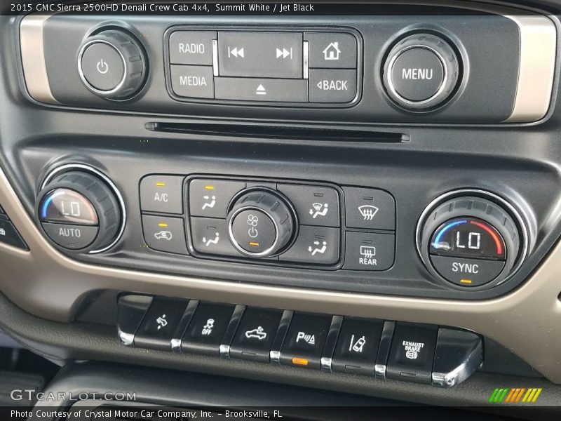 Summit White / Jet Black 2015 GMC Sierra 2500HD Denali Crew Cab 4x4