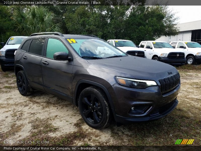 Granite Crystal Metallic / Black 2019 Jeep Cherokee Latitude Plus