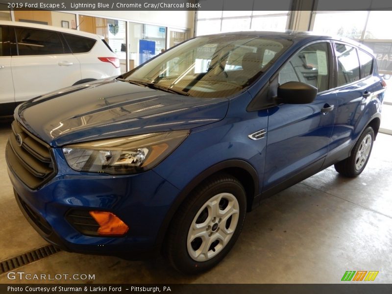 Lightning Blue / Chromite Gray/Charcoal Black 2019 Ford Escape S