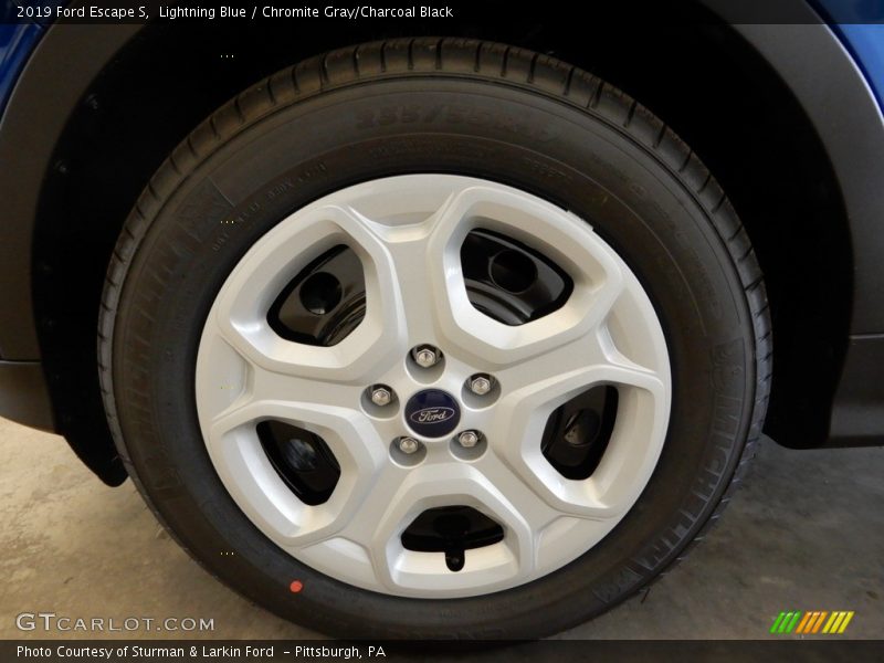 Lightning Blue / Chromite Gray/Charcoal Black 2019 Ford Escape S