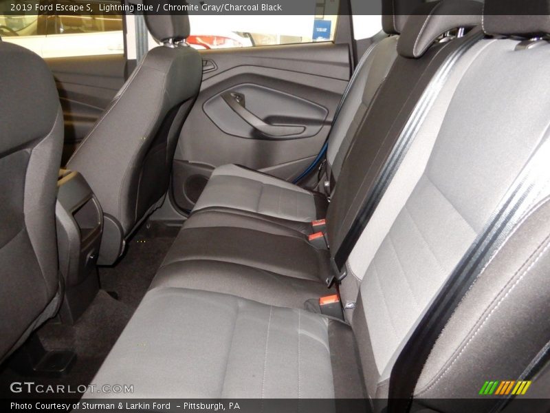 Lightning Blue / Chromite Gray/Charcoal Black 2019 Ford Escape S
