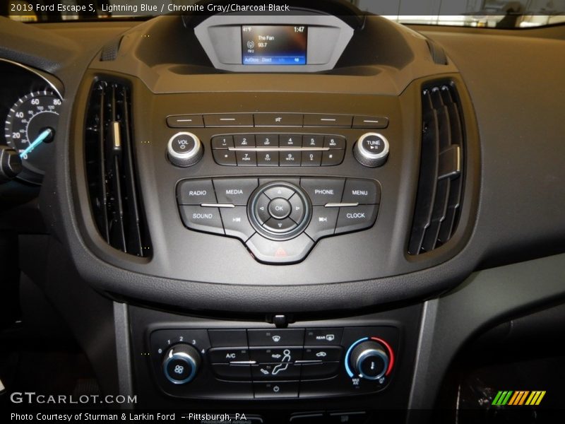Lightning Blue / Chromite Gray/Charcoal Black 2019 Ford Escape S