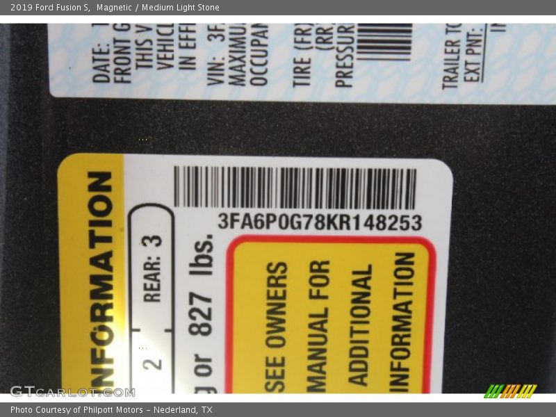 Magnetic / Medium Light Stone 2019 Ford Fusion S