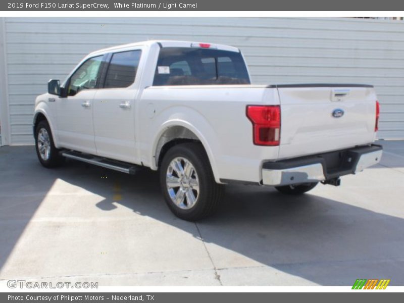 White Platinum / Light Camel 2019 Ford F150 Lariat SuperCrew