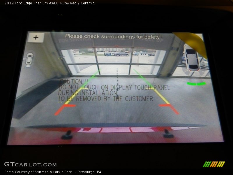 Ruby Red / Ceramic 2019 Ford Edge Titanium AWD