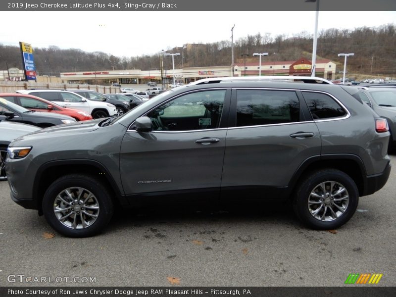 Sting-Gray / Black 2019 Jeep Cherokee Latitude Plus 4x4