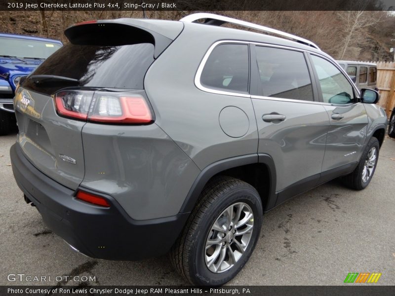 Sting-Gray / Black 2019 Jeep Cherokee Latitude Plus 4x4