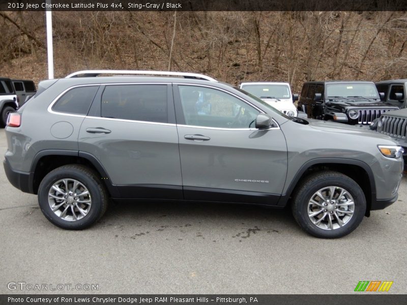 Sting-Gray / Black 2019 Jeep Cherokee Latitude Plus 4x4