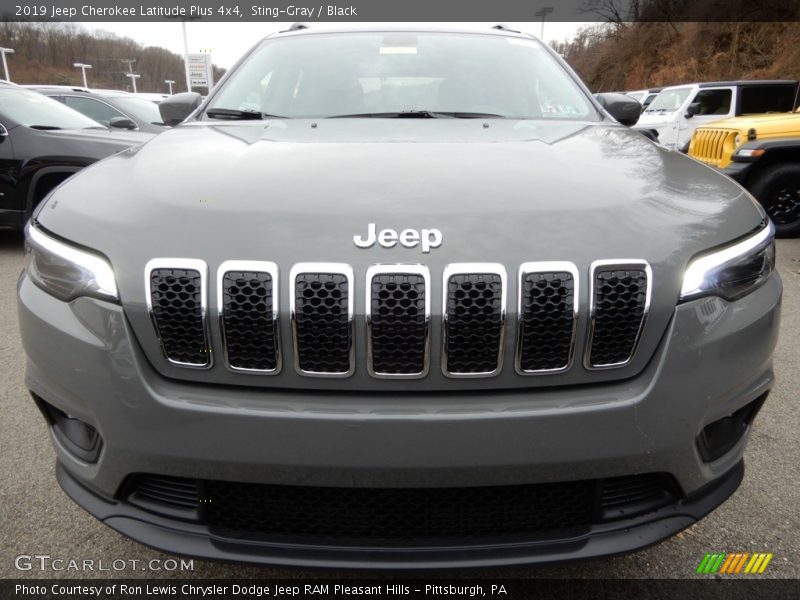 Sting-Gray / Black 2019 Jeep Cherokee Latitude Plus 4x4
