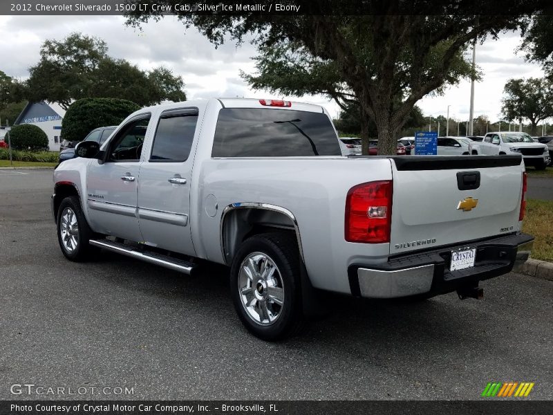 Silver Ice Metallic / Ebony 2012 Chevrolet Silverado 1500 LT Crew Cab