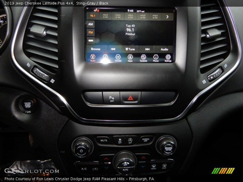 Sting-Gray / Black 2019 Jeep Cherokee Latitude Plus 4x4