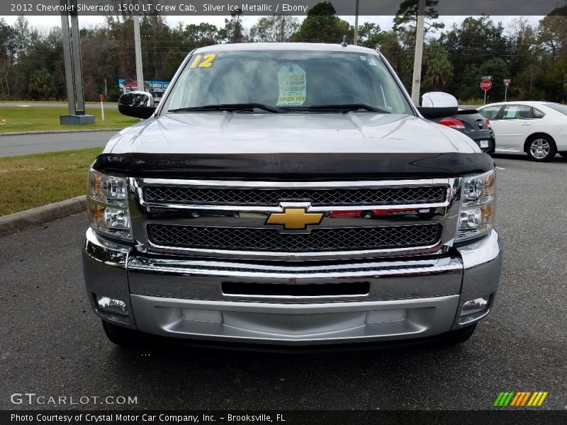 Silver Ice Metallic / Ebony 2012 Chevrolet Silverado 1500 LT Crew Cab