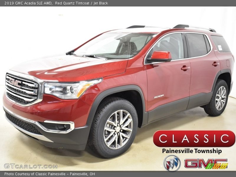 Red Quartz Tintcoat / Jet Black 2019 GMC Acadia SLE AWD