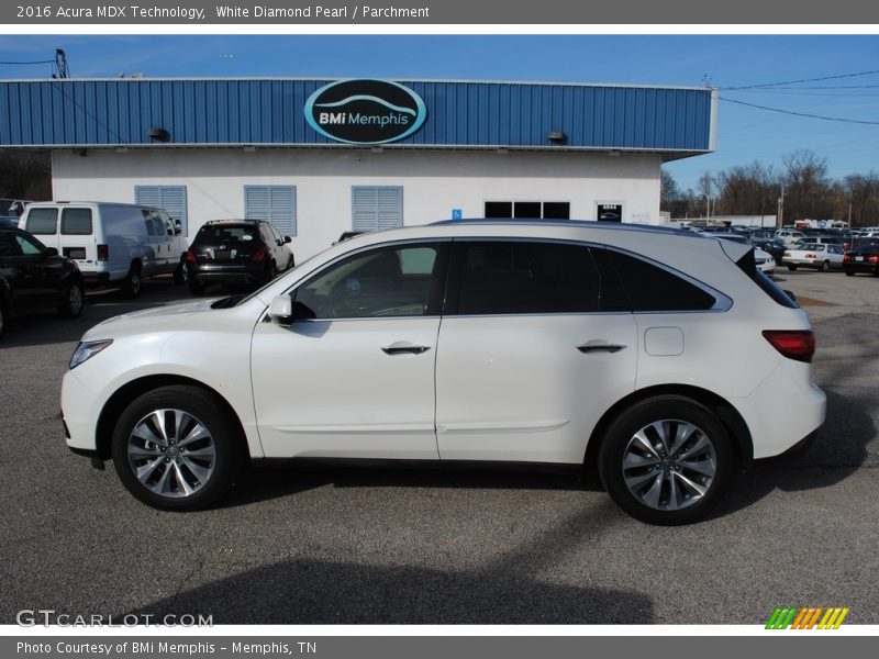 White Diamond Pearl / Parchment 2016 Acura MDX Technology