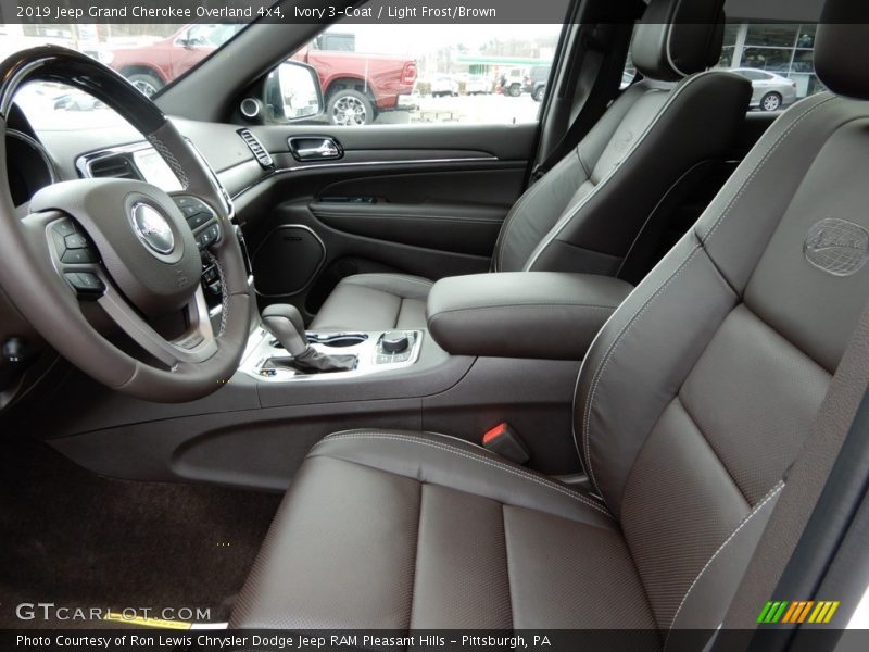 Ivory 3-Coat / Light Frost/Brown 2019 Jeep Grand Cherokee Overland 4x4