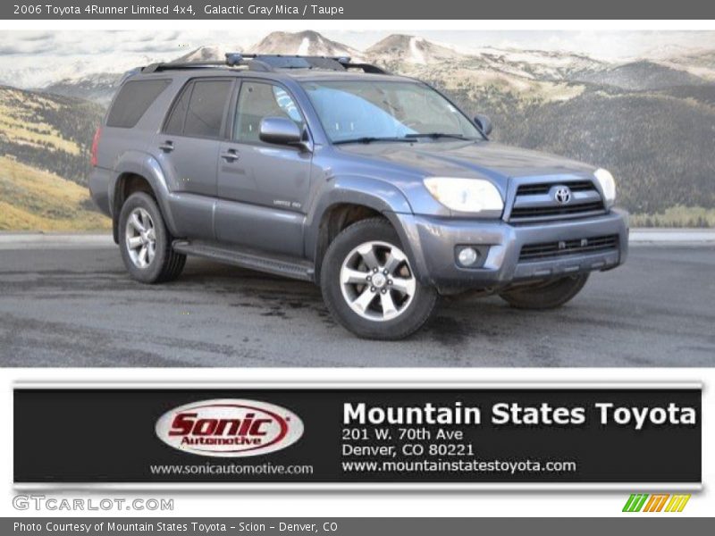 Galactic Gray Mica / Taupe 2006 Toyota 4Runner Limited 4x4