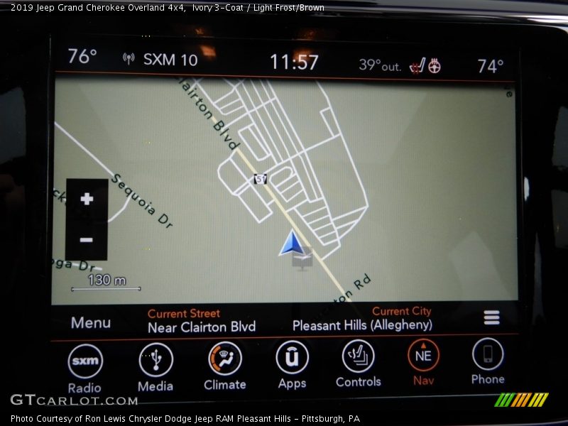 Ivory 3-Coat / Light Frost/Brown 2019 Jeep Grand Cherokee Overland 4x4