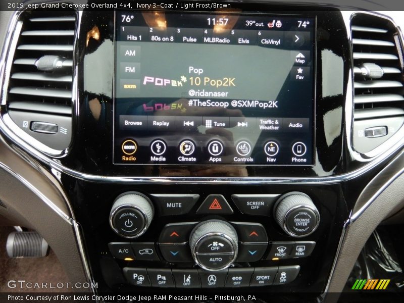 Ivory 3-Coat / Light Frost/Brown 2019 Jeep Grand Cherokee Overland 4x4