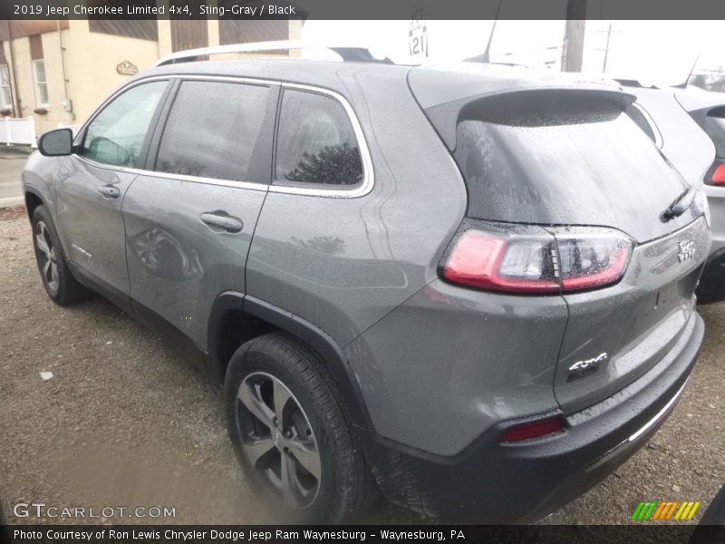 Sting-Gray / Black 2019 Jeep Cherokee Limited 4x4