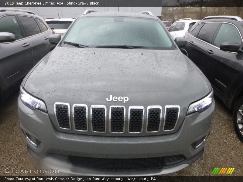 Sting-Gray / Black 2019 Jeep Cherokee Limited 4x4