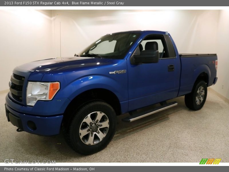 Blue Flame Metallic / Steel Gray 2013 Ford F150 STX Regular Cab 4x4